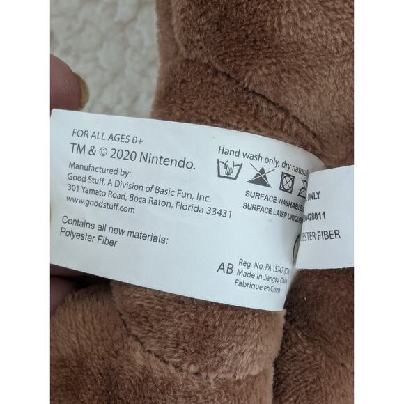 8.5” 2019 World of Nintendo Tanooki Super Mario Stuffed Animal Plush - Picture 9 of 9